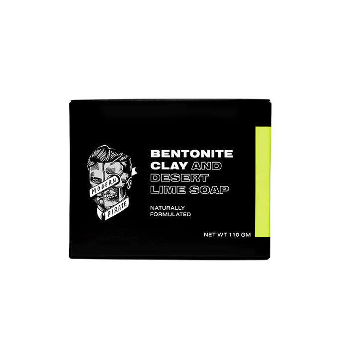 Modern Pirate Bentonite Clay & Desert Lime Soap 110g 1 Modern Pirate Bentonite Clay & Desert Lime Soap 110g