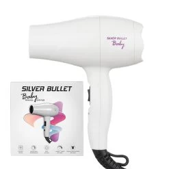 Silver Bullet Metallic Baby Dryer 1200W - White -Hair Care Shop 900479
