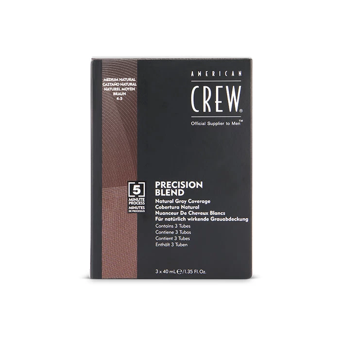American Crew Precision Blend Hair Dye Med Natural 4-5 40ml 1 American Crew Precision Blend Hair Dye Med Natural 4-5 40ml