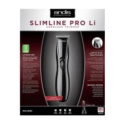 ANDIS Slimline Pro Li T-Blade Trimmer Black -Hair Care Shop AND32485BK 3