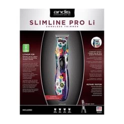 ANDIS Slimline Pro Li Cord/Cordless Trimmer Sugar Skull -Hair Care Shop AND32620SUG 3