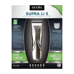 ANDIS Supra Li 5 Adjustable Blade Clipper -Hair Care Shop AND73505 3