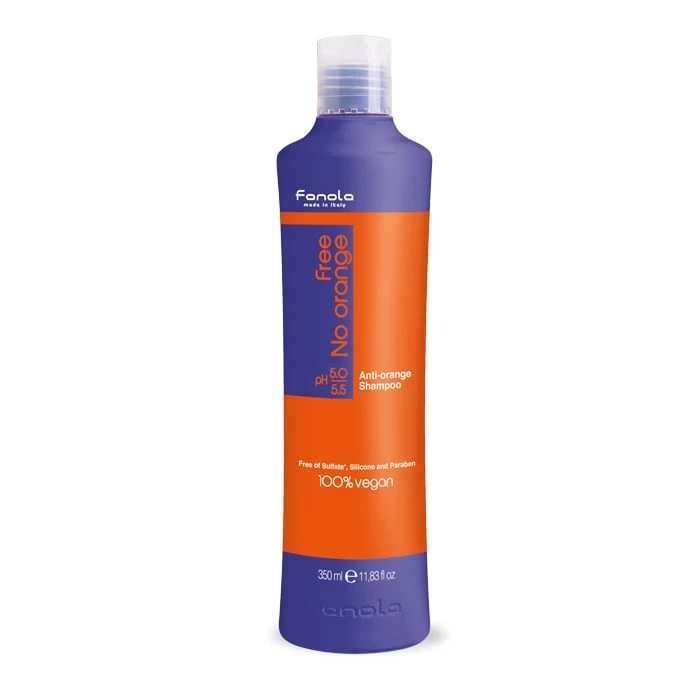 Fanola No Orange Vegan Shampoo Sulfate Free 350ml 1 Fanola No Orange Vegan Shampoo Sulfate Free 350ml