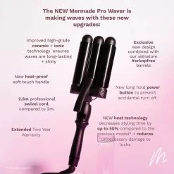 Mermade Hair Waver Pro Black 32mm -Hair Care Shop MHW002 3