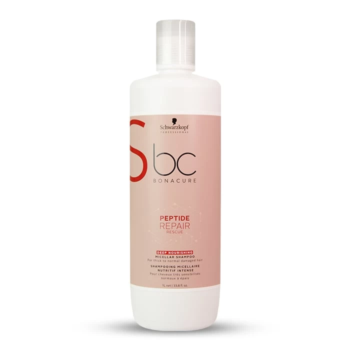 Schwarzkopf Bonacure Peptide Repair Rescue Thick Hair Shampoo 1L 1 Schwarzkopf Bonacure Peptide Repair Rescue Thick Hair Shampoo 1L